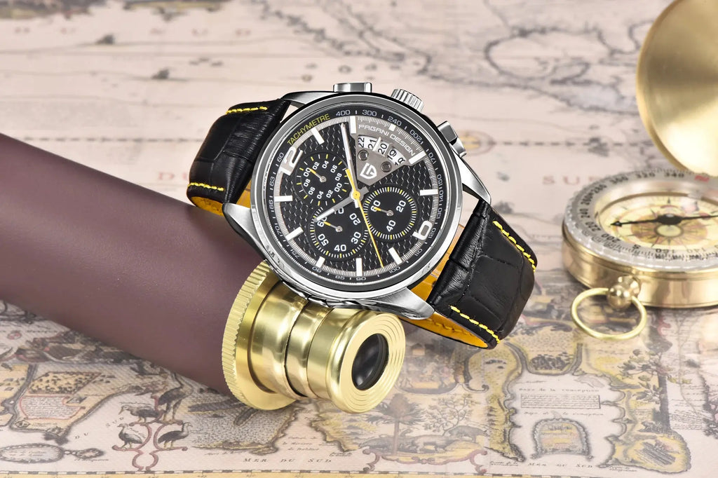 Pagani Design 2025 New Pd3306 Men's Quartz Watch Sapphire Stainless Steel 5Bar Luminous Reloj Hombre Gola Watches