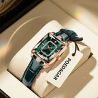 POEDAGAR Rectangle Luxury Women's Watches Waterproof Date Leather Woman Watch Elegant Fashion Quartz Women Wristwatch Reloj Gift My Store