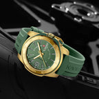 NAVIFORCE Luxury Man Watch Quartz Waterproof Luminous Date Chronograph Leather Men Wristwatch Military Sports Men's Watches My Store