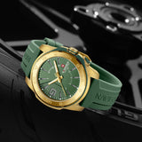 NAVIFORCE Luxury Man Watch Quartz Waterproof Luminous Date Chronograph Leather Men Wristwatch Military Sports Men's Watches