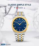 CURREN Fashion Brand Thin Quartz Watch Simple  Personalized Colors Wristwatches Waterproof 38 mm Dial