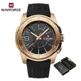 NAVIFORCE Luxury Fashion Quartz Watches for men Silicone Strap Hand Clock 50m Waterproof Japan Movement Man Sports Wristwatches