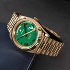 2023 New Sugess Watch of Men 40mm Day Date Automatic Dandong SL3034 Movement Retro Mechanical Wristwatch Sapphire Glass Golden Gola Watches