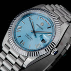 2023 New Sugess Watch of Men 40mm Day Date Automatic Dandong SL3034 Movement Retro Mechanical Wristwatch Sapphire Glass Golden Gola Watches