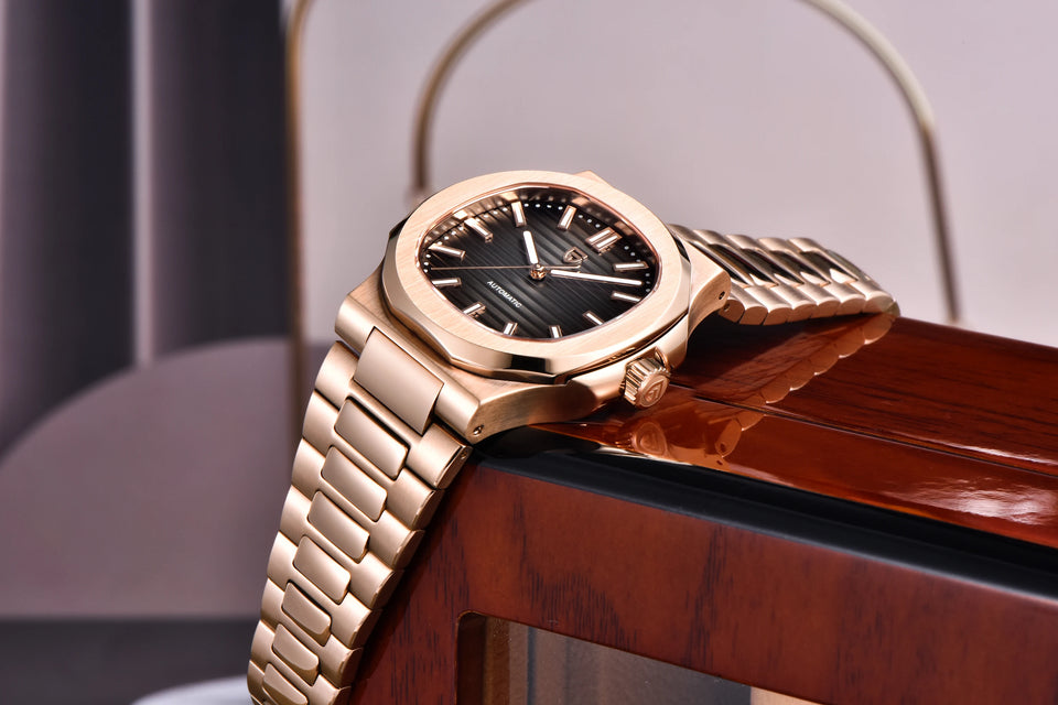 2025 New PAGANI DESIGN Watches Rose Gold Luxury Automatic Mechanical Men's Watch Sapphire Glass Stainless Steel Waterproof Clock
