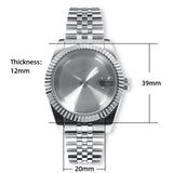 Neiton 36mm/39mm Sapphire Glass For Men Watch Case Fit NH36 NH34 NH35Movement FashionWaterproof Jubilee Stainless Steel