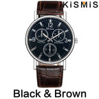 Men Leather Strap Quartz Watches Fashion Business Casual Sports Watch Male Accessories Stylish Clocks for Men Gola Watches