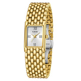 LIGE 2025 New Gold Women's Watch Luxury Quartz Watch Stainless Steel Bracelet Retro Fashion 30M Waterproof Watch for Women reloj