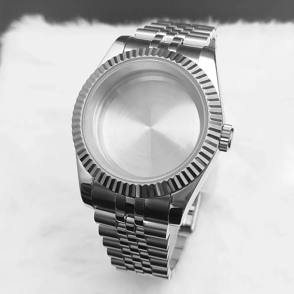 Neiton 36mm/39mm Sapphire Glass For Men Watch Case Fit NH36 NH34 NH35Movement FashionWaterproof Jubilee Stainless Steel Gola Watches