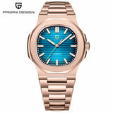 2025 New PAGANI DESIGN Watches Rose Gold Luxury Automatic Mechanical Men's Watch Sapphire Glass Stainless Steel Waterproof Clock