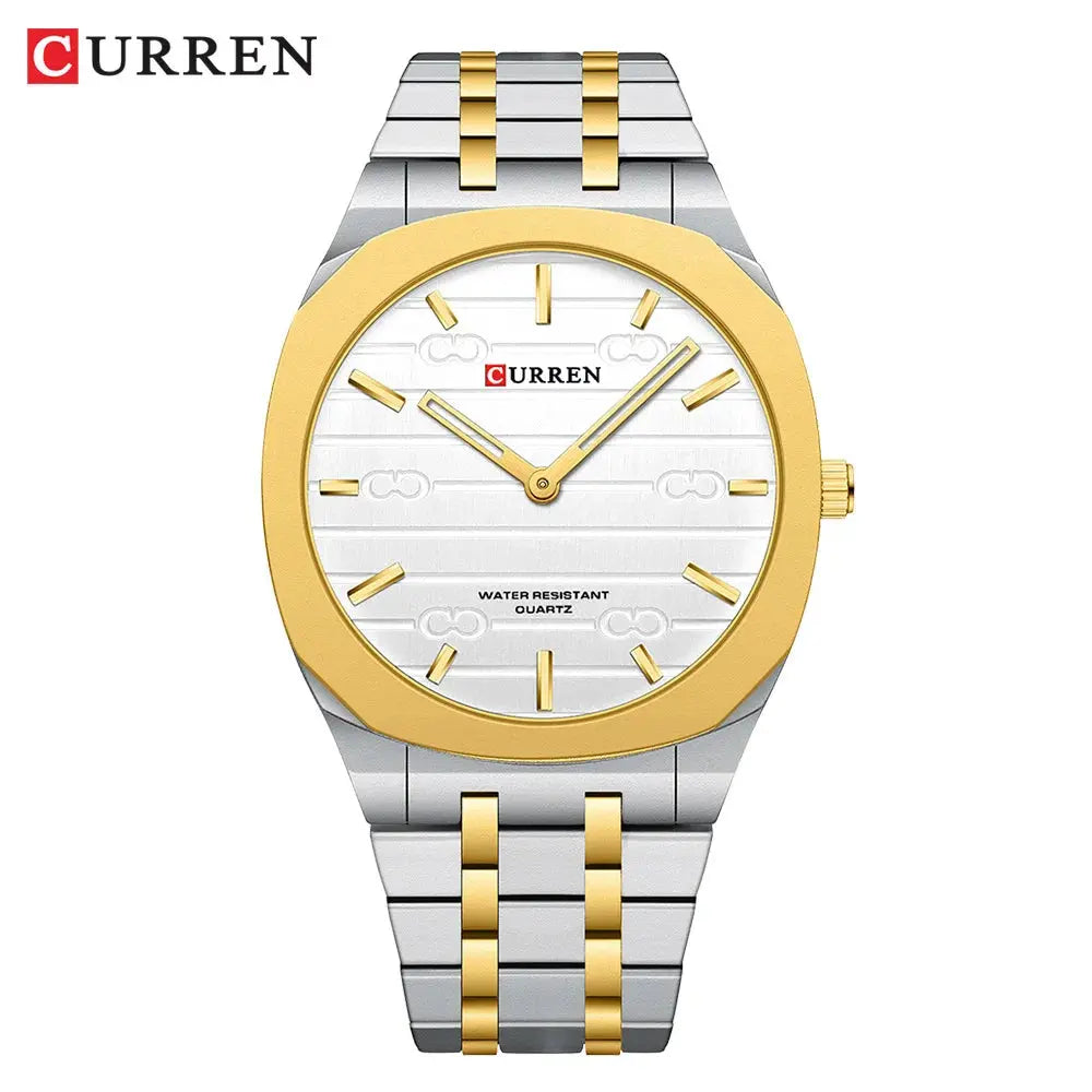 CURREN Fashion Brand Thin Quartz Watch Simple  Personalized Colors Wristwatches Waterproof 38 mm Dial Gola Watches