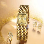 LIGE 2025 New Gold Women's Watch Luxury Quartz Watch Stainless Steel Bracelet Retro Fashion 30M Waterproof Watch for Women reloj Gola Watches