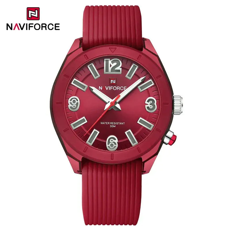 NAVIFORCE Women's Waterproof Watch Fashion Casual Luminous Display Quartz Wristwatch with Silicone Band Reloj Mujer High Quality My Store