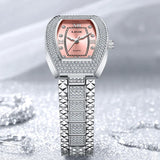 LIGE Fashion Luxury Square Watch For Woman Luminous Waterproof Date Ladies Watch Elegant Women's Quartz Watches Relogio Feminino