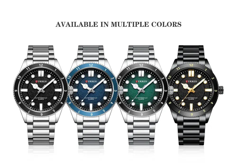 CURREN 2025 New Luxury Watch Business Waterproof Male Clock Luminous Stainless Steel Quartz Men Watch reloj hombre Gola Watches