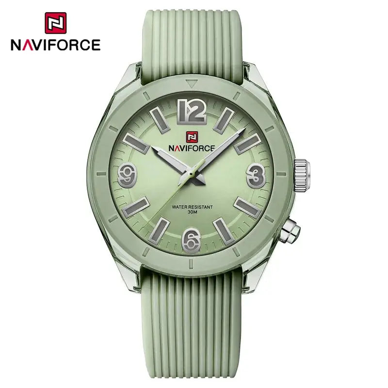 NAVIFORCE Women's Waterproof Watch Fashion Casual Luminous Display Quartz Wristwatch with Silicone Band Reloj Mujer High Quality My Store