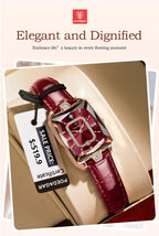 POEDAGAR Luxury High Quality Women Wristwatch Waterproof Date Rectangle Watch For Woman Leather Quartz Women's Watches Reloj+Box My Store