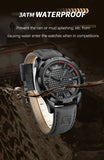 Top Brand NAVIFORCE  Men Quartz Watch Sports Shockproof Waterproof Leather Male Fashion Luxury WristWatch Casual Calendar Clock