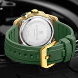 NAVIFORCE Luxury Man Watch Quartz Waterproof Luminous Date Chronograph Leather Men Wristwatch Military Sports Men's Watches