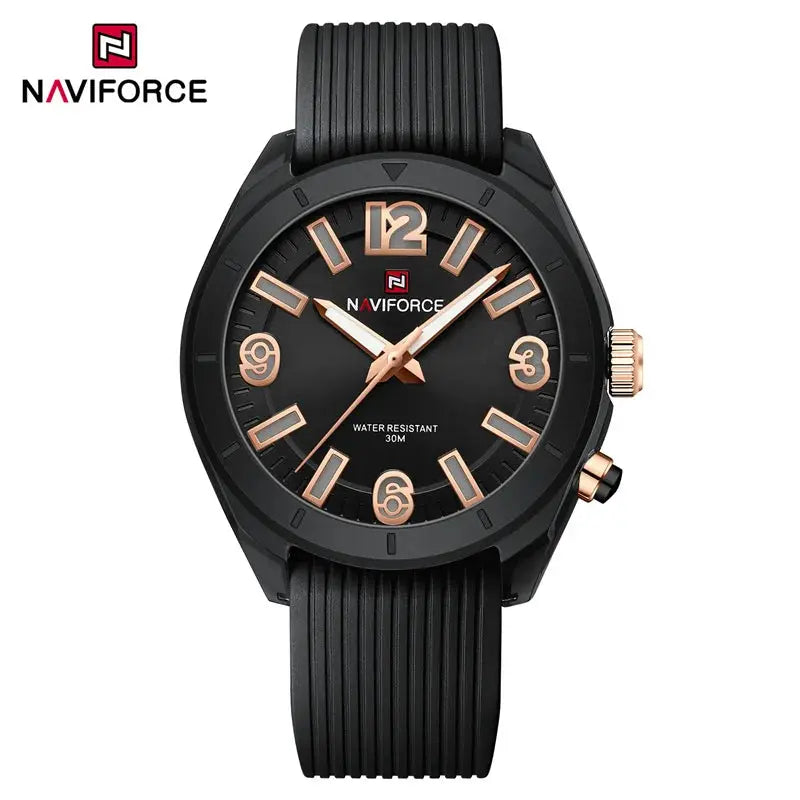 NAVIFORCE Women's Waterproof Watch Fashion Casual Luminous Display Quartz Wristwatch with Silicone Band Reloj Mujer High Quality My Store