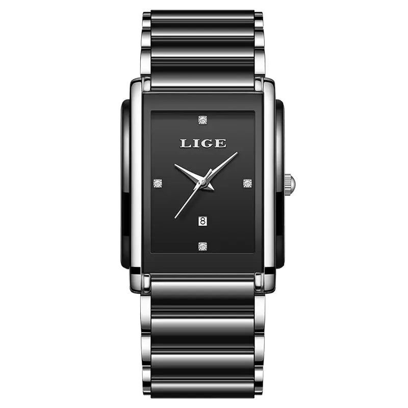 LIGE 2025 Watch Women's Retro Luxury Ladies Watch Fashion Ceramic Strap Waterproof Quartz Watches for Women Bracelet clock reloj Gola Watches