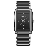 LIGE 2025 Watch Women's Retro Luxury Ladies Watch Fashion Ceramic Strap Waterproof Quartz Watches for Women Bracelet clock reloj