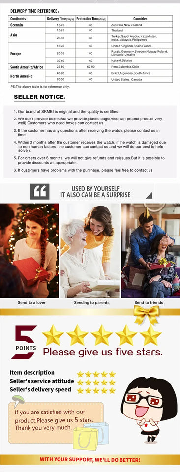 SKMEI 1717  Fashion Sport Mens Wristwatches Time Male Clock Waterproof relogios masculinos Casual Men Quartz Watch