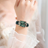 POEDAGAR Rectangle Luxury Women's Watches Waterproof Date Leather Woman Watch Elegant Fashion Quartz Women Wristwatch Reloj Gift