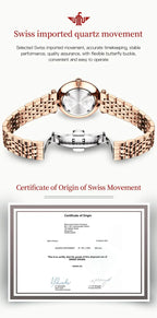 OUPINKE 3191 Luxury Women Watch Original Top Brand Waterproof Sapphire Mirror Diamond Watch Swiss Movement Quartz Women Watch Gola Watches