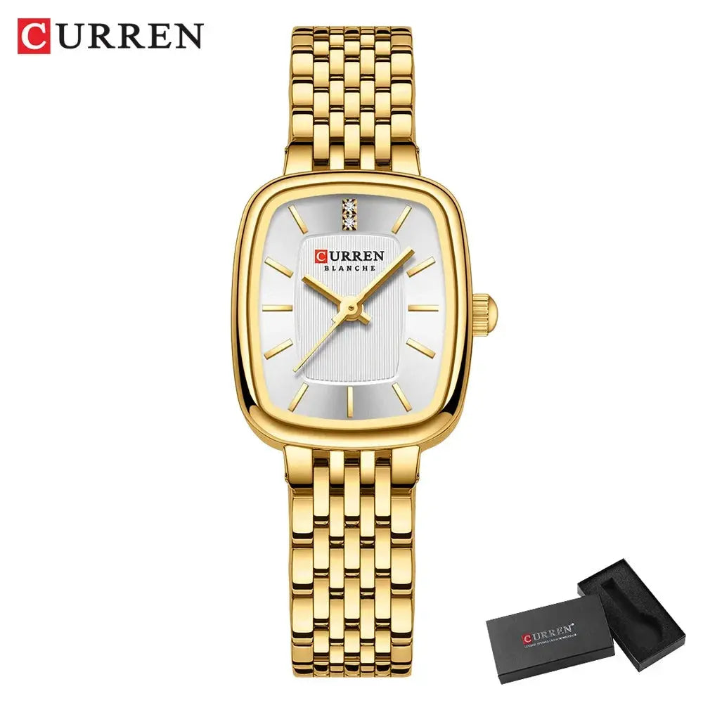 CURREN New Fashion Stainless Steel Date Women Watches Casual 30M Waterproof Girl Ladies Wristwatch Female Clock Relogio Feminino My Store
