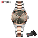 CURREN Watch Women,Watches for Women,Ladies Watches,Waterproof Fashion Dress Stainless Steel Bracelet Analog Watches Date