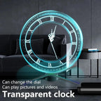 cyberpunk 3d projector led digital large wall clock modern design decoration art big wall clock Can display images and videos Gola Watches