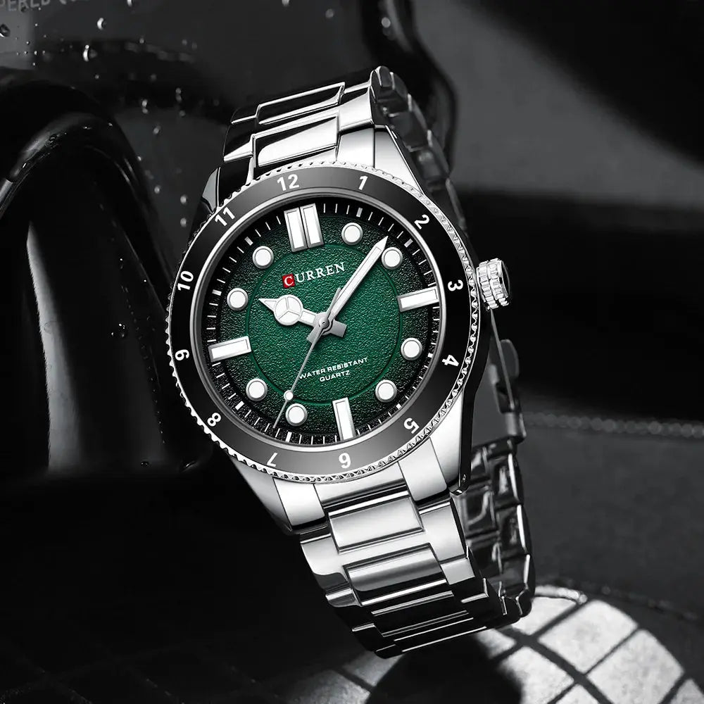 CURREN 2025 New Luxury Watch Business Waterproof Male Clock Luminous Stainless Steel Quartz Men Watch reloj hombre Gola Watches