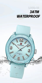 NAVIFORCE Women's Waterproof Watch Fashion Casual Luminous Display Quartz Wristwatch with Silicone Band Reloj Mujer High Quality My Store