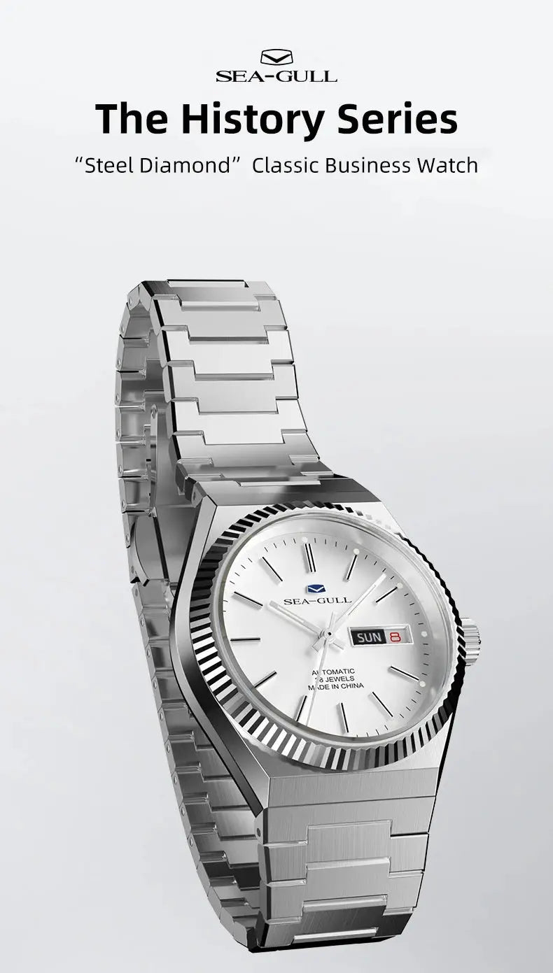 Seagull Historical Series Men Watch Bilingual Calendar Luminous Automatic Mechanical Watches Dress Wristwatch Casual Clock 1075 Gola Watches