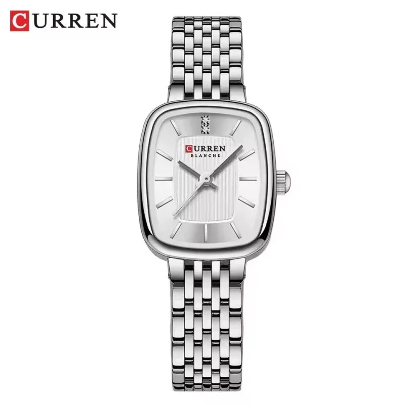 CURREN 9093 Fashion Quartz Women's Watch Elegant Square Dial Gold Stainless Steel Strap Casual Waterproof Watch relojes de mujer