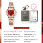 OUPINKE 3191 Luxury Women Watch Original Top Brand Waterproof Sapphire Mirror Diamond Watch Swiss Movement Quartz Women Watch Gola Watches