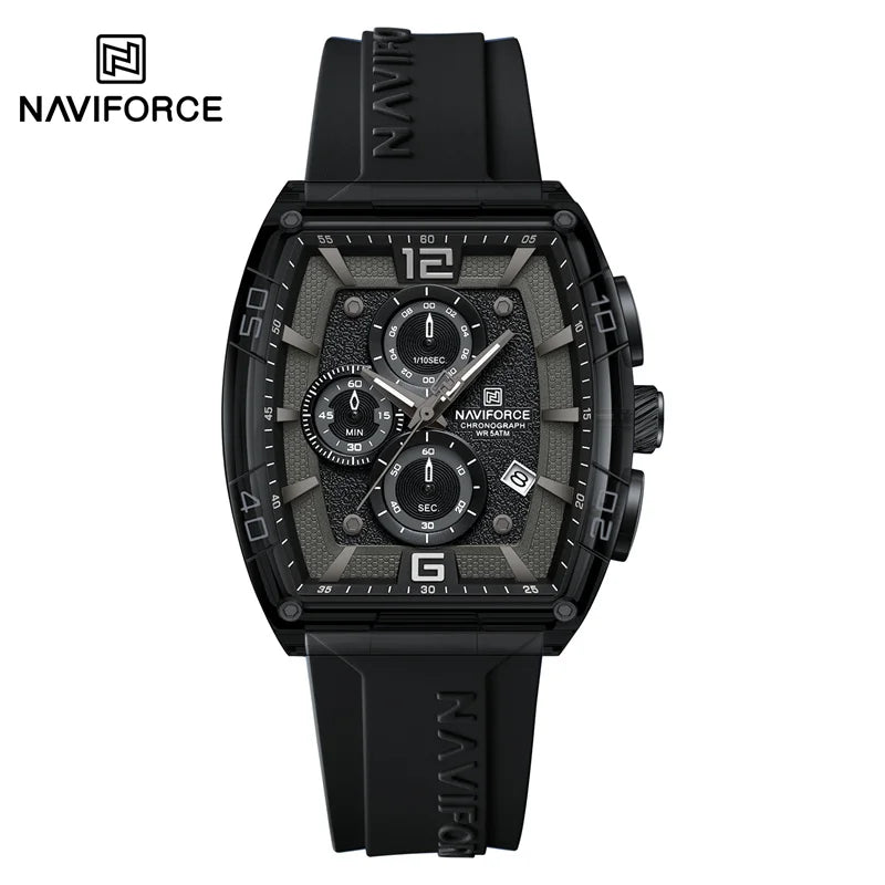 Top Brand NAVIFORCE Fashion Watches for Men Quartz Silicone Strap 50M Waterproof Date Original Man's WristWatch Reloj Hombr 2025