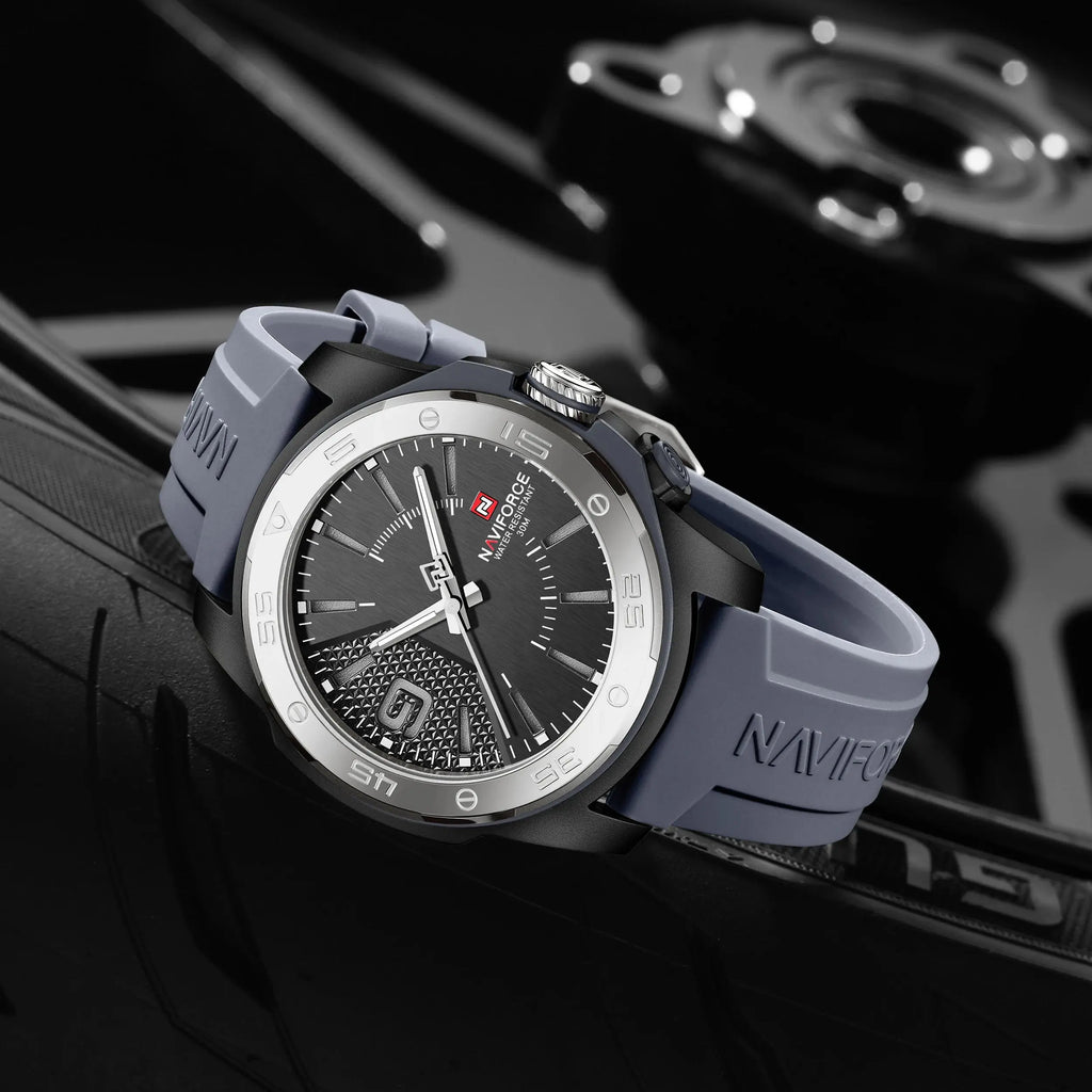 NAVIFORCE Luxury Man Watch Quartz Waterproof Luminous Date Chronograph Leather Men Wristwatch Military Sports Men's Watches My Store
