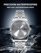 Neiton 36mm/39mm Sapphire Glass For Men Watch Case Fit NH36 NH34 NH35Movement FashionWaterproof Jubilee Stainless Steel Gola Watches