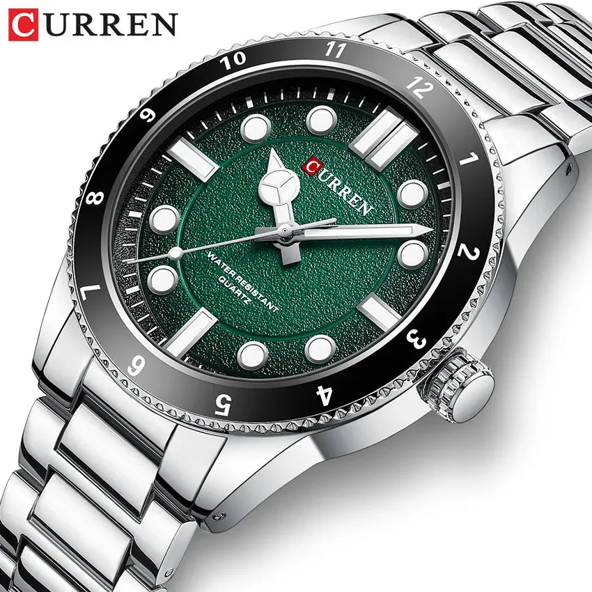CURREN 2025 New Luxury Watch Business Waterproof Male Clock Luminous Stainless Steel Quartz Men Watch reloj hombre Gola Watches