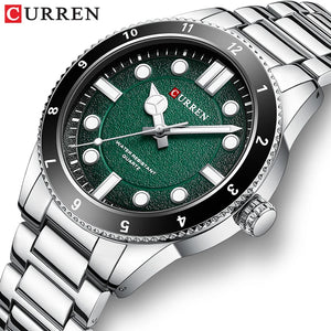 CURREN 2025 New Luxury Watch Business Waterproof Male Clock Luminous Stainless Steel Quartz Men Watch reloj hombre