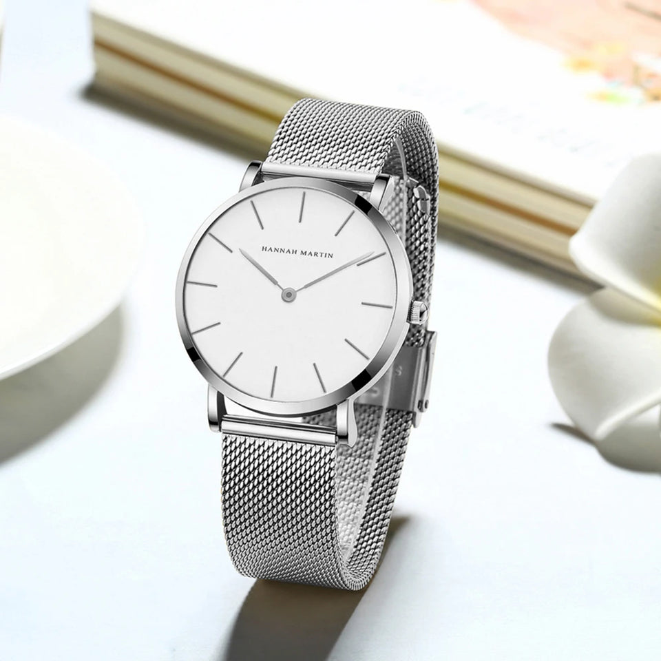 Women Watch Top Brand Japan Quartz Movement 36mm Rose Gold Waterproof Fashionable Nordic Minimalist Ladies Watches