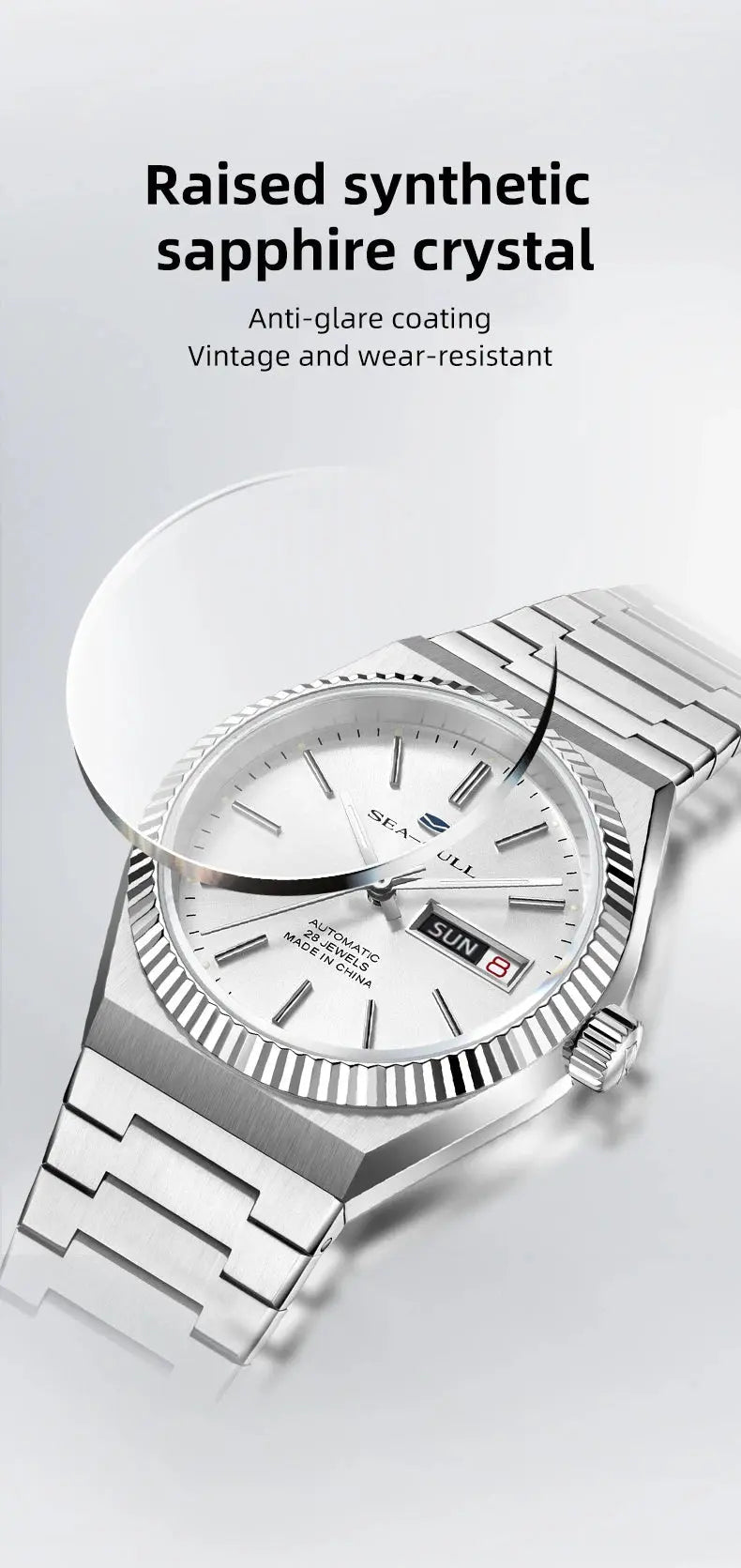 Seagull Historical Series Men Watch Bilingual Calendar Luminous Automatic Mechanical Watches Dress Wristwatch Casual Clock 1075 Gola Watches