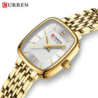 CURREN New Fashion Stainless Steel Date Women Watches Casual 30M Waterproof Girl Ladies Wristwatch Female Clock Relogio Feminino My Store