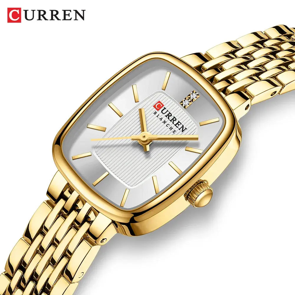 CURREN New Fashion Stainless Steel Date Women Watches Casual 30M Waterproof Girl Ladies Wristwatch Female Clock Relogio Feminino My Store