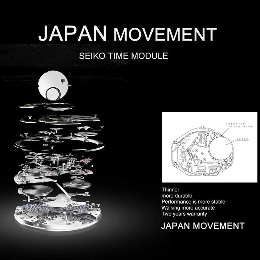 Women Watch Top Brand Japan Quartz Movement 36mm Rose Gold Waterproof Fashionable Nordic Minimalist Ladies Watches Gola Watches