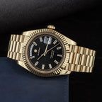 2023 New Sugess Watch of Men 40mm Day Date Automatic Dandong SL3034 Movement Retro Mechanical Wristwatch Sapphire Glass Golden Gola Watches