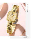 CURREN 9093 Fashion Quartz Women's Watch Elegant Square Dial Gold Stainless Steel Strap Casual Waterproof Watch relojes de mujer