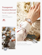 OUPINKE 3191 Luxury Women Watch Original Top Brand Waterproof Sapphire Mirror Diamond Watch Swiss Movement Quartz Women Watch Gola Watches